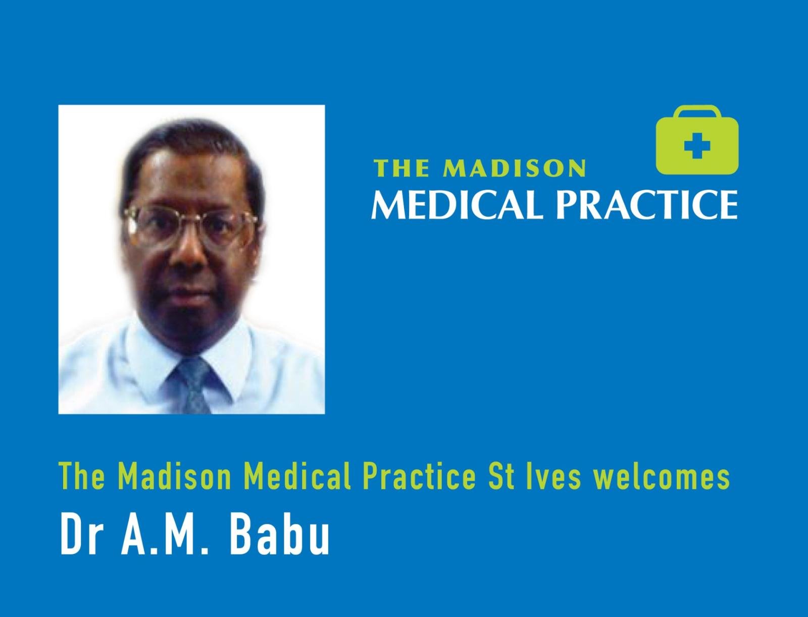 MMP St Ives Welcomes Dr Aravaguthur Babu