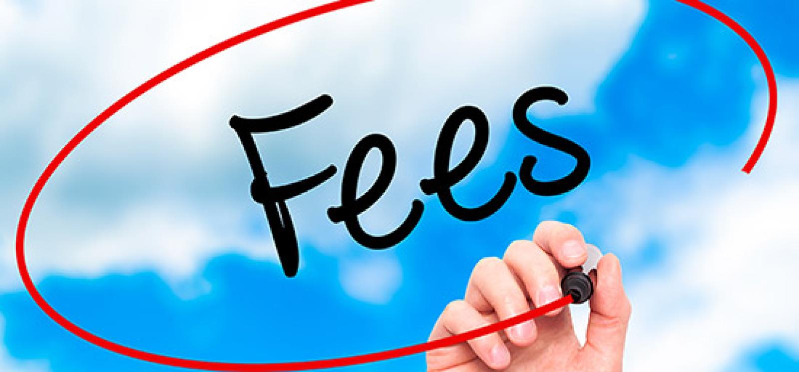 Changes in Fees 1st March 2020